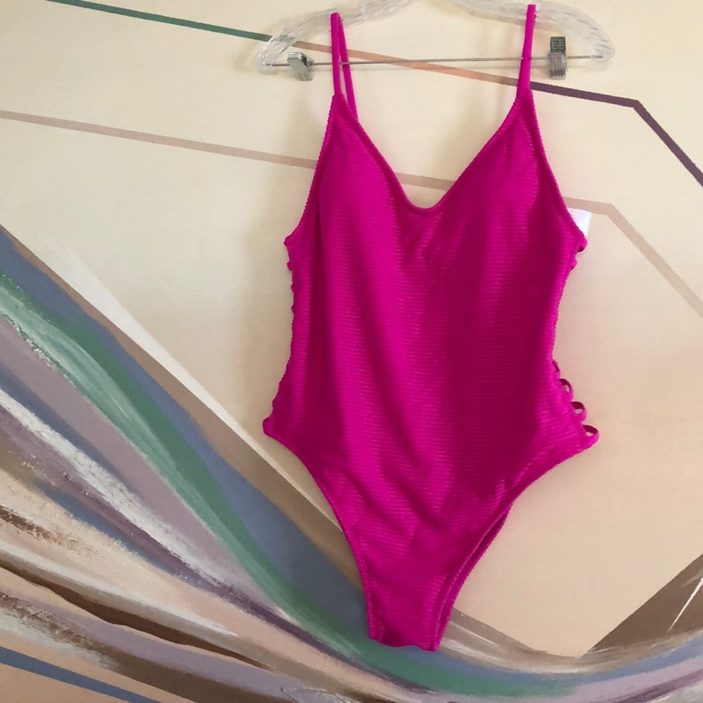 NWOT HOT PINK SWIMSUIT